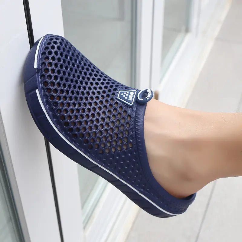 Unisex Quick-Dry Mesh Slip-On Mules,Breathable Work Shoes for Garden, Shower, Travel & Outdoor👟💨