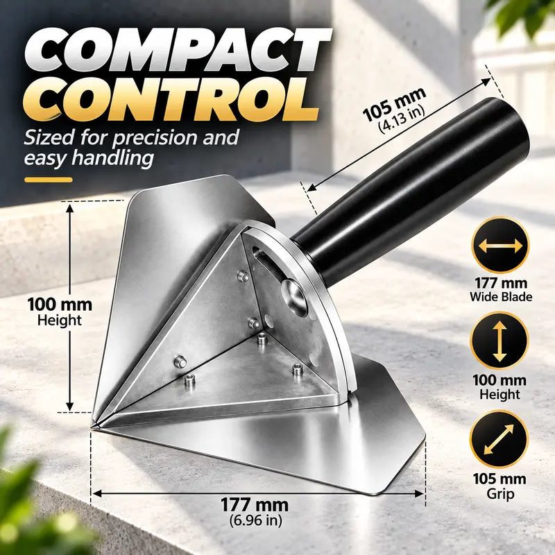 Interior Corner Finishing Trowel Stainless Steel, Silver Shaped Finishing Tool 👋