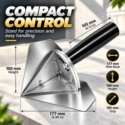 Interior Corner Finishing Trowel Stainless Steel, Silver Shaped Finishing Tool 👋