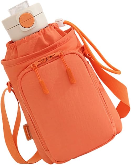 Stylish Crossbody Water Bottle Bag with Multiple Pockets Adjustable Shoulder Strap💧🎒