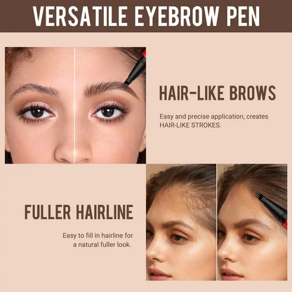 2-Pack Eyebrow Pens – Best Value Brow Pen Set, 4-Tip Natural Hair-Like Strokes, All-Day Wear🖌️