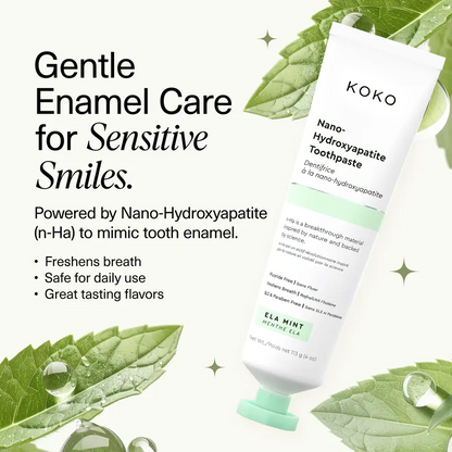 Nano-Hydroxyapatite Toothpaste, Fluoride Free Toothpaste, Appropriate for Sensitive Teeth🦷