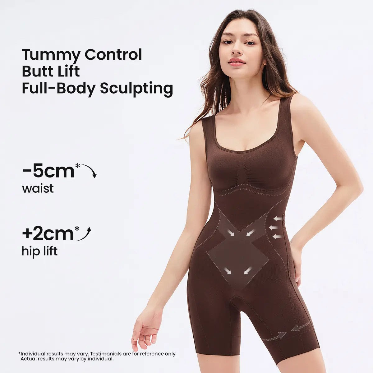 Tummy Control Butt Lifter Faja Bodysuit, Back Support Scrunch Back Open Design🍑