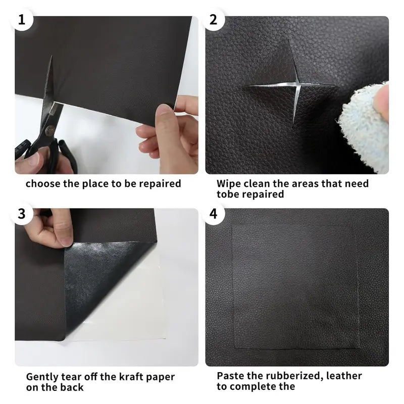 20*54 Inch Self-Adhesive Leather Sticker Patch Cuttable Sofa Repair ✨