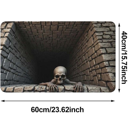 Halloween Decorations, Halloween Door Mat, Illusion Rug 3D Visual Hole Design Rug Spooky 👻