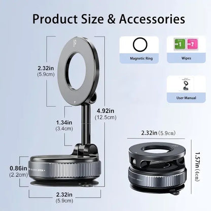 Guccqueen 2.0 Foldable Magnetic Car Phone Holder - 20 N52 Magnets 📱