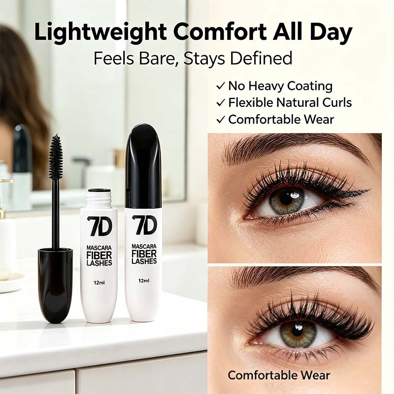 7D Silk Fiber Black Lengthening Mascara  - Adult Beauty Makeup👁️✨
