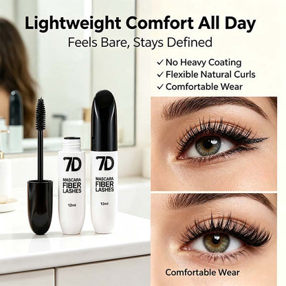 7D Silk Fiber Black Lengthening Mascara  - Adult Beauty Makeup👁️✨