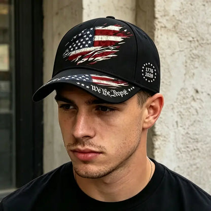250th Anniversary Print Baseball Cap, Adjustable Unisex Sun Cap 🧢