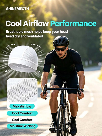 Full Mesh Cooling Helmet Liner Skull Cap - Ultra Breathable Sweat Wicking Hat for Hard Hats🧢