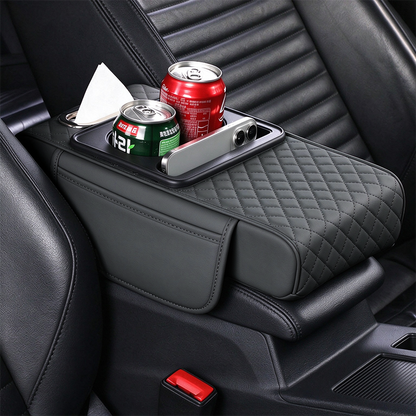 Multifunctional Car Armrest Box Cushion with Built-in Storage Bag🚙