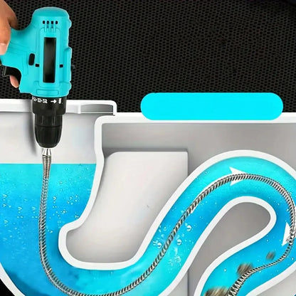 Electric Pipe Dredging Device without Machine, 1 Count Toilet Clog Dredging Tool🪠