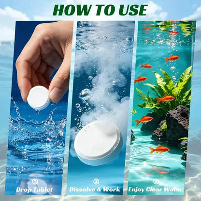 Aquarium Water Purification Tablets, Water Quality Dedicated To Clean🐟