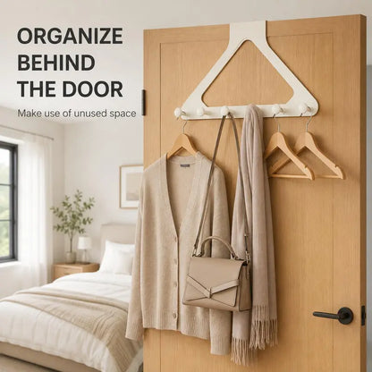 2 Pcs Over-the-Door Triangle Hanging Organizer - No-Drill Slide Installation🚪