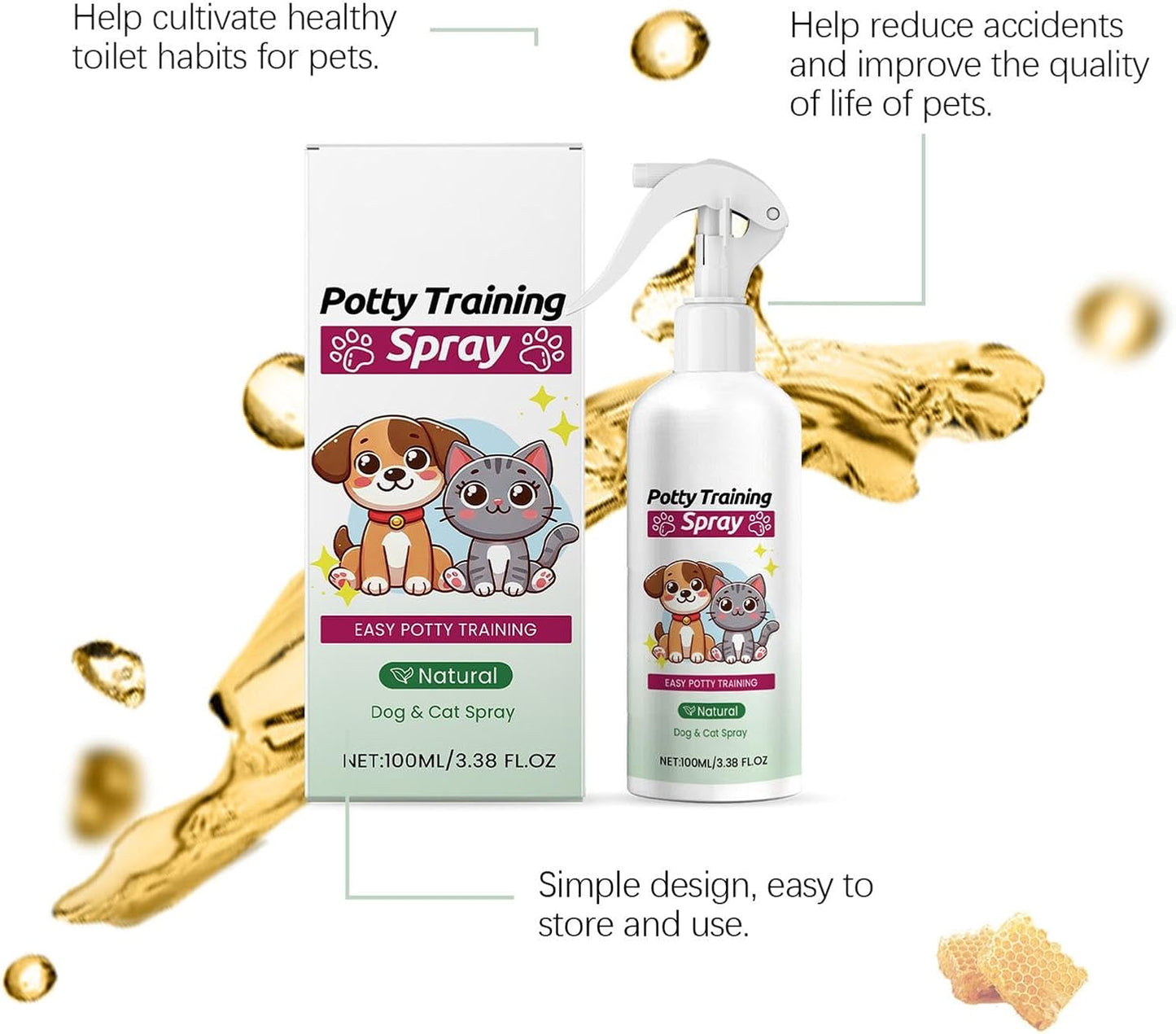 Natural Pet Potty Training Attractant Spray for Dogs & Cats 🐾