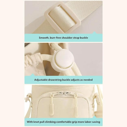 Stylish Crossbody Water Bottle Bag with Multiple Pockets Adjustable Shoulder Strap💧🎒