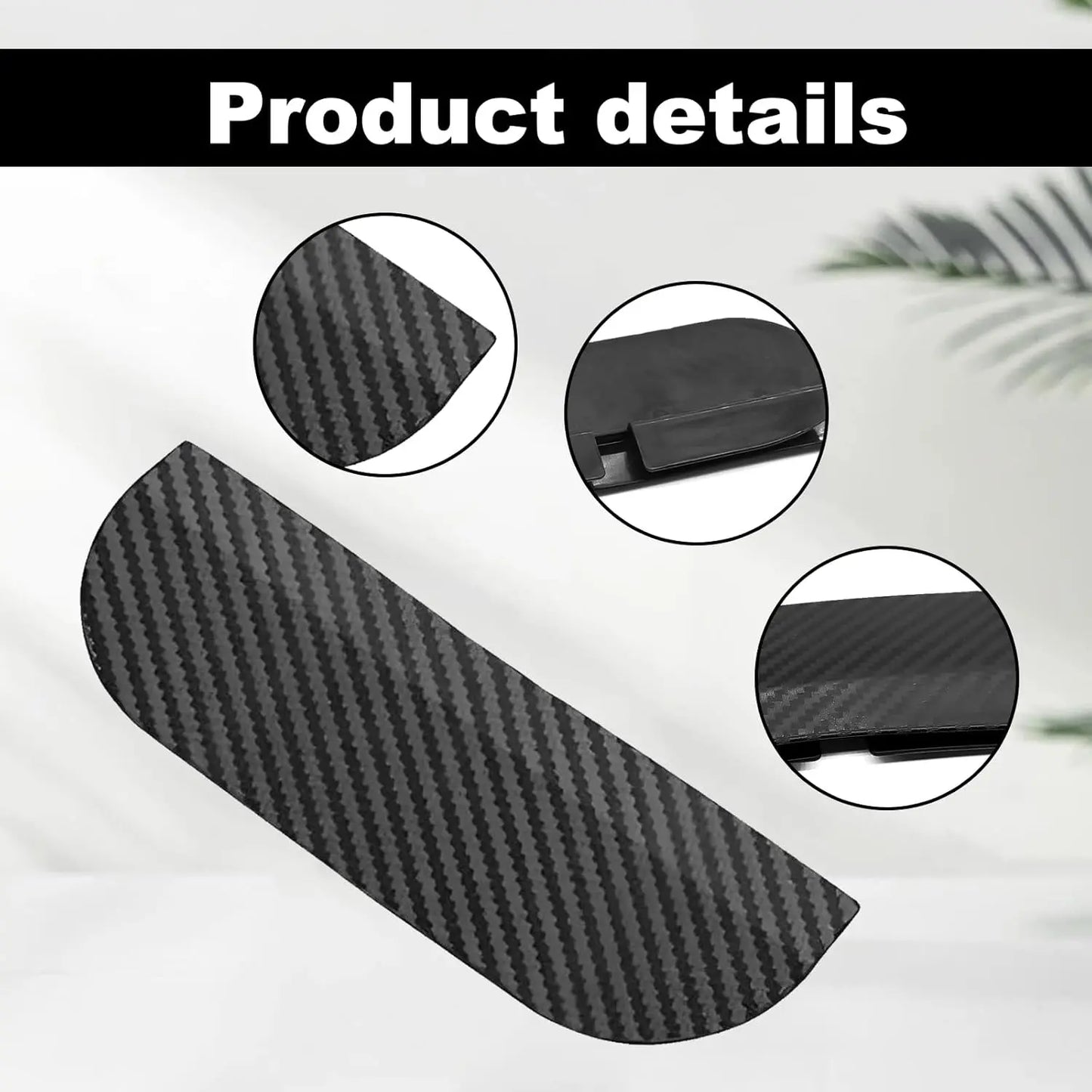 2PCS Car Side Mirror Rain Guards - Carbon Look ABS Visor Covers 🌧️