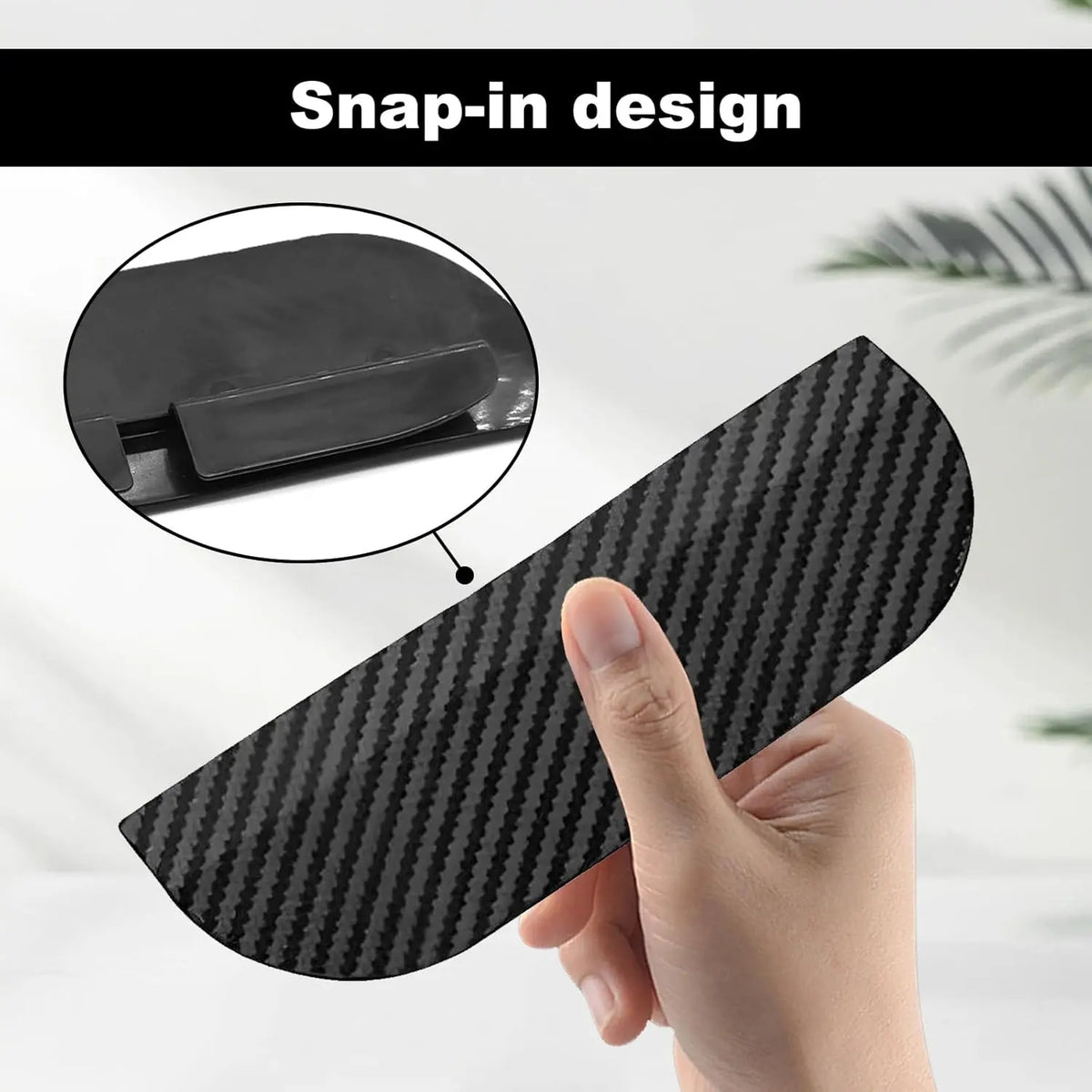 2PCS Car Side Mirror Rain Guards - Carbon Look ABS Visor Covers 🌧️