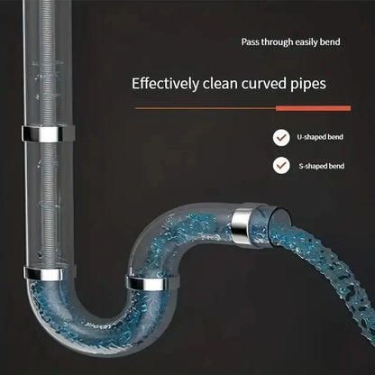 Electric Pipe Dredging Device without Machine, 1 Count Toilet Clog Dredging Tool🪠