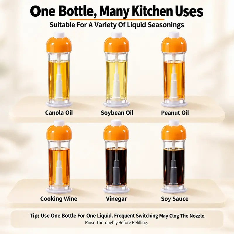 Oil Sprayer for Cooking, Refillable Olive Oil Spray Bottle with Bottom Nozzle 🪄
