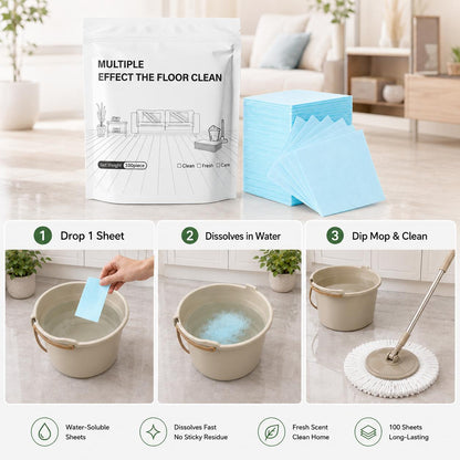 Floor Cleaning Tablets Multi-SurfaceCleaner for Hardwood Laminate Tile