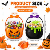 48pcs(24 pumpkin+24 poison)