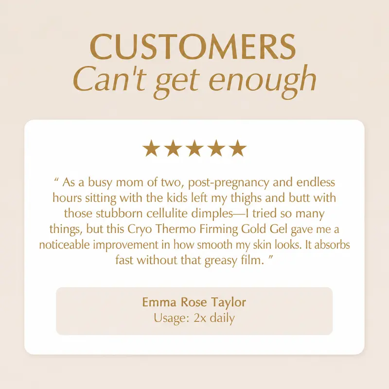 15-Day Fast-Acting Anti Cellulite Sculpting & Tightening Burn Gold Massage Cream✨💛