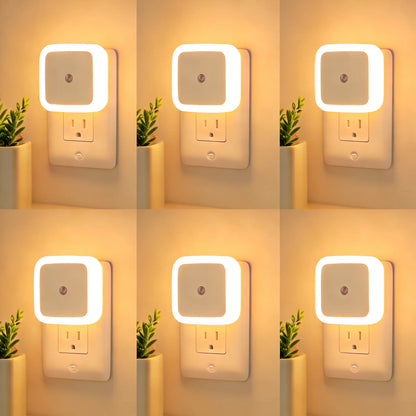 6-Pack Compact Ultra-Energy-Saving Smart LED Night Lights🛋️