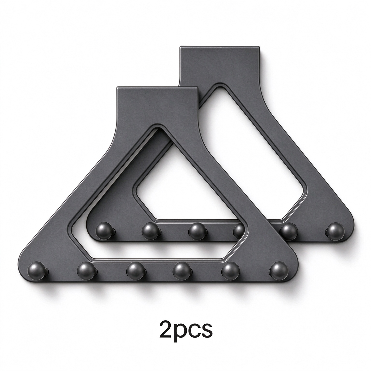 2 Pcs Over-the-Door Triangle Hanging Organizer - No-Drill Slide Installation🚪