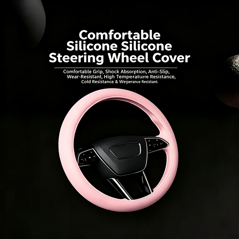 Universal Silicone Steering Wheel Cover, Non-Slip Soft Grip All Season Car 🚗