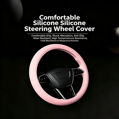 Universal Silicone Steering Wheel Cover, Non-Slip Soft Grip All Season Car 🚗