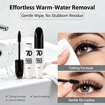 7D Silk Fiber Black Lengthening Mascara  - Adult Beauty Makeup👁️✨