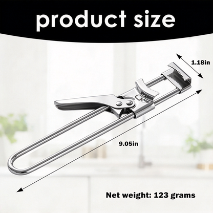 Multifunctional Adjustable Can Opener, Stainless Steel Jar Lid Opener Bottle Opener Tool 🍾