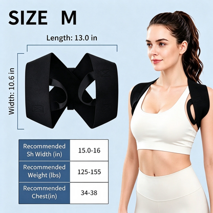 Shoulder Straps - Posture Support Straps for Men & Women – Elastic Back Support 📏