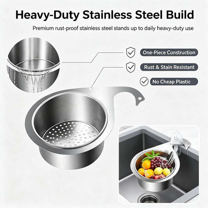 Stainless Steel Swan Sink Strainer Basket🦢💧