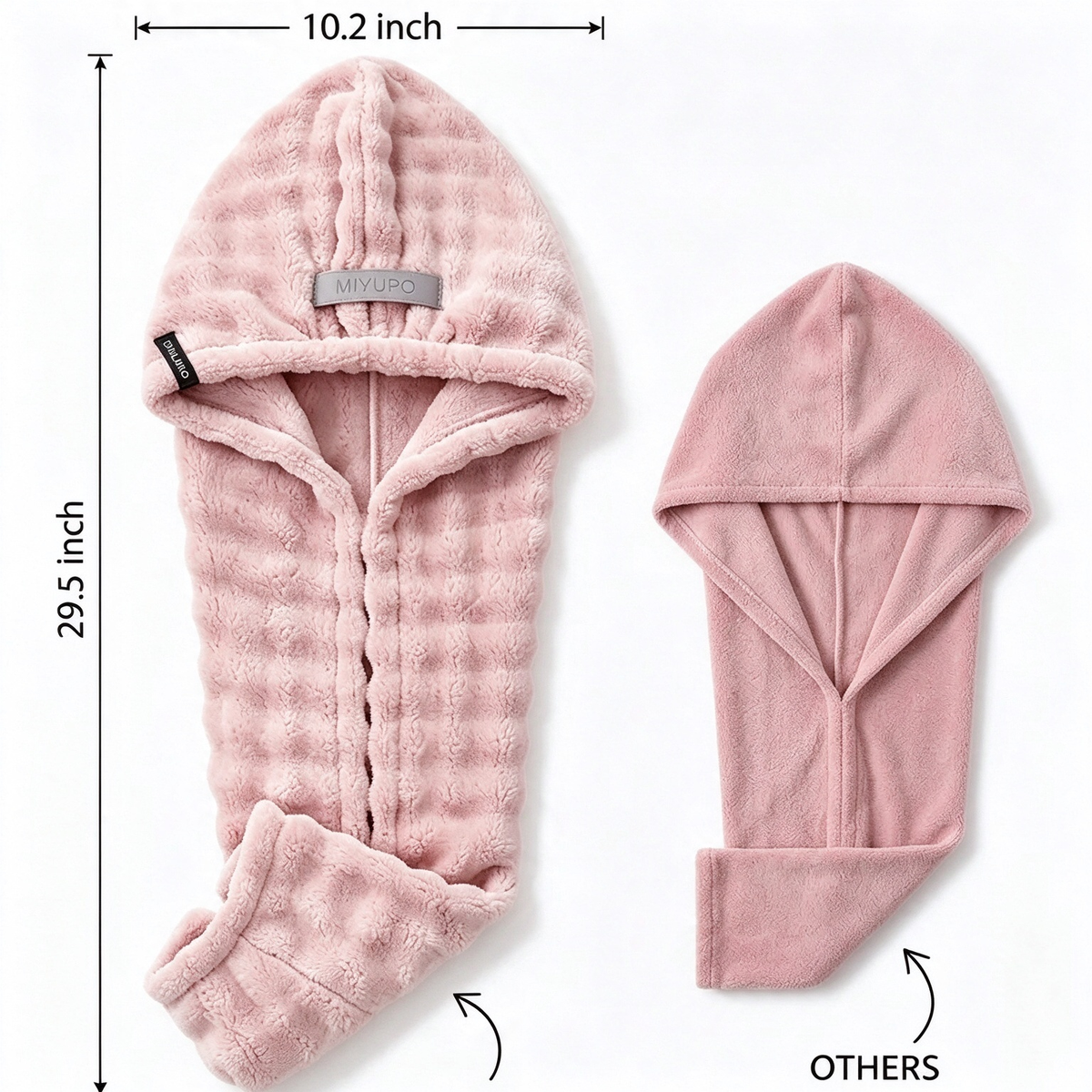 Extra-Thick Microfiber Hair Drying Towel Cap Set, Super Absorbent Quick-Dry Hair Wrap 🧖‍♀️