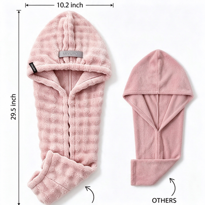 Extra-Thick Microfiber Hair Drying Towel Cap Set, Super Absorbent Quick-Dry Hair Wrap 🧖‍♀️