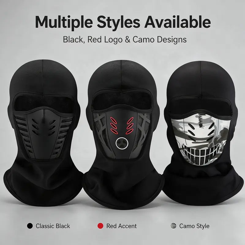 Unisex Fleece Full Face Balaclava Ski Mask - Windproof, Anti-Haze, Soft Sports & Outdoor Hat 🧢💨
