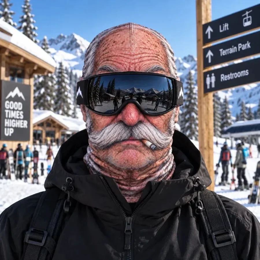 Realistic Face Balaclava – Funny Ski & Snowboard Mask for Cold Weather Adventures🎿