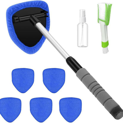 9PCS Car Window Cleaner Kit Extendable Handle Windshield Cleaning Tool🪟