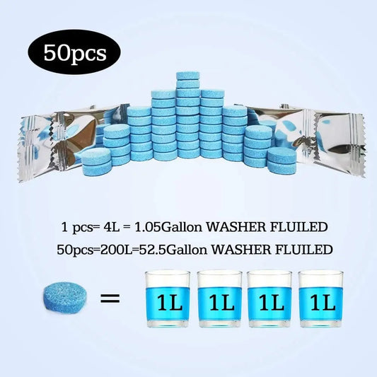 50PCS Car Windshield Washer Fluid concentrate Tablets,Windshield Wiper Fluid💧