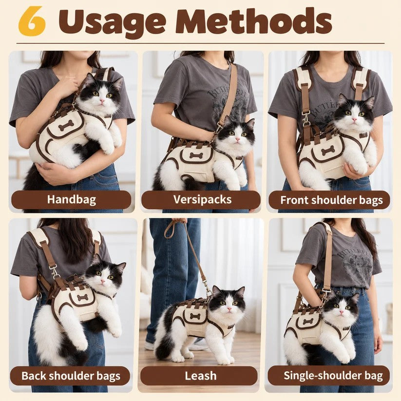 Multifunctional Backpack with Strap 🐾🎒