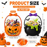 36pcs(18 pumpkin+18 poison)