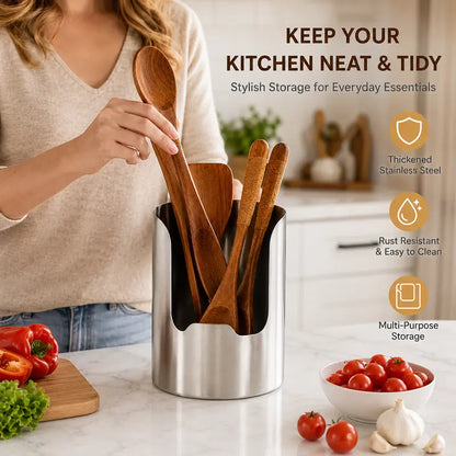 1 Count, Thickened Stainless Steel Utensil Organizer🥄🏠
