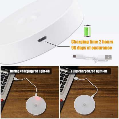 6 Pcs Motion Sensor Light Indoor, Night Light(3000K Warm Yellow 6 Pack) 🌙