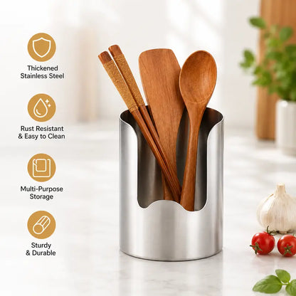 1 Count, Thickened Stainless Steel Utensil Organizer🥄🏠