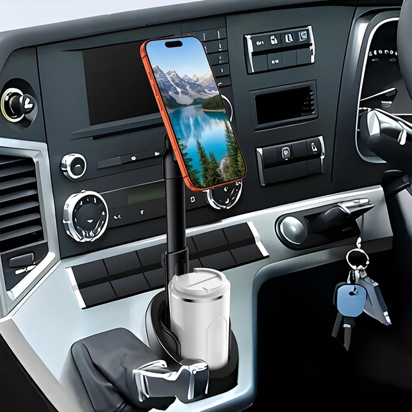 Cup Holder Phone Mount 360 Adjustable Non-Slip Anti-Shake Universal Stand🚗📱