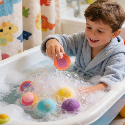 Easter Basket Stuffers for Boys & Girls - Skin-Soothing Bath Fizzies Gift Set🎁