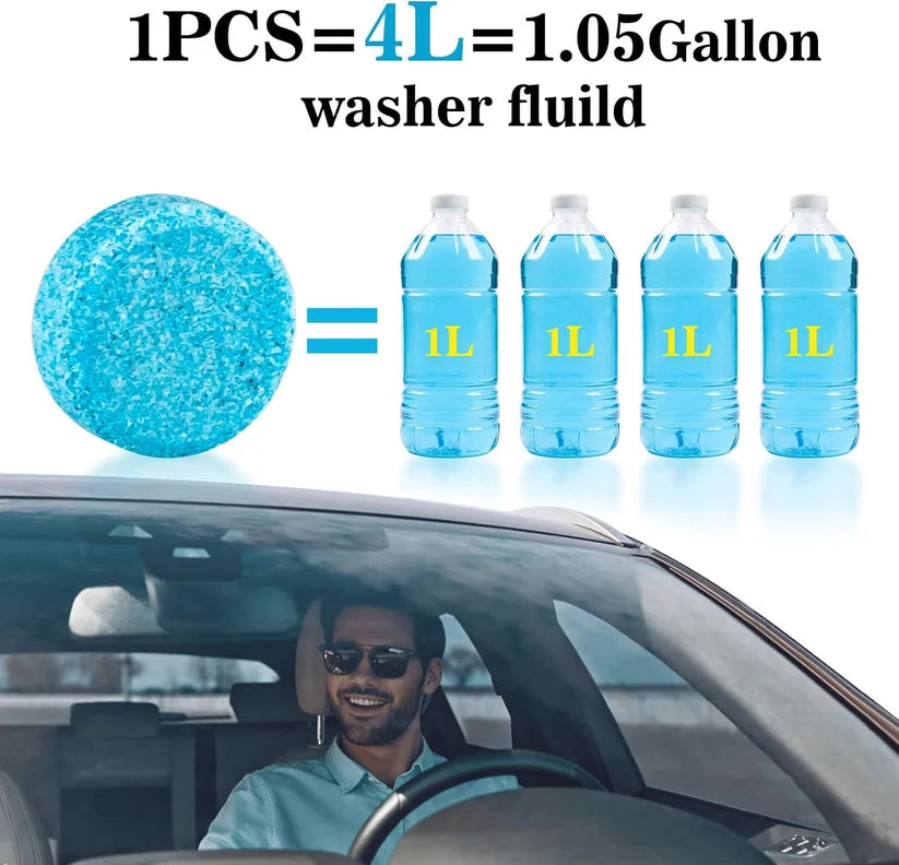 50 PCS Car Windshield Washer Fluid concentrate Tablets,Windshield Wiper Fluid💧