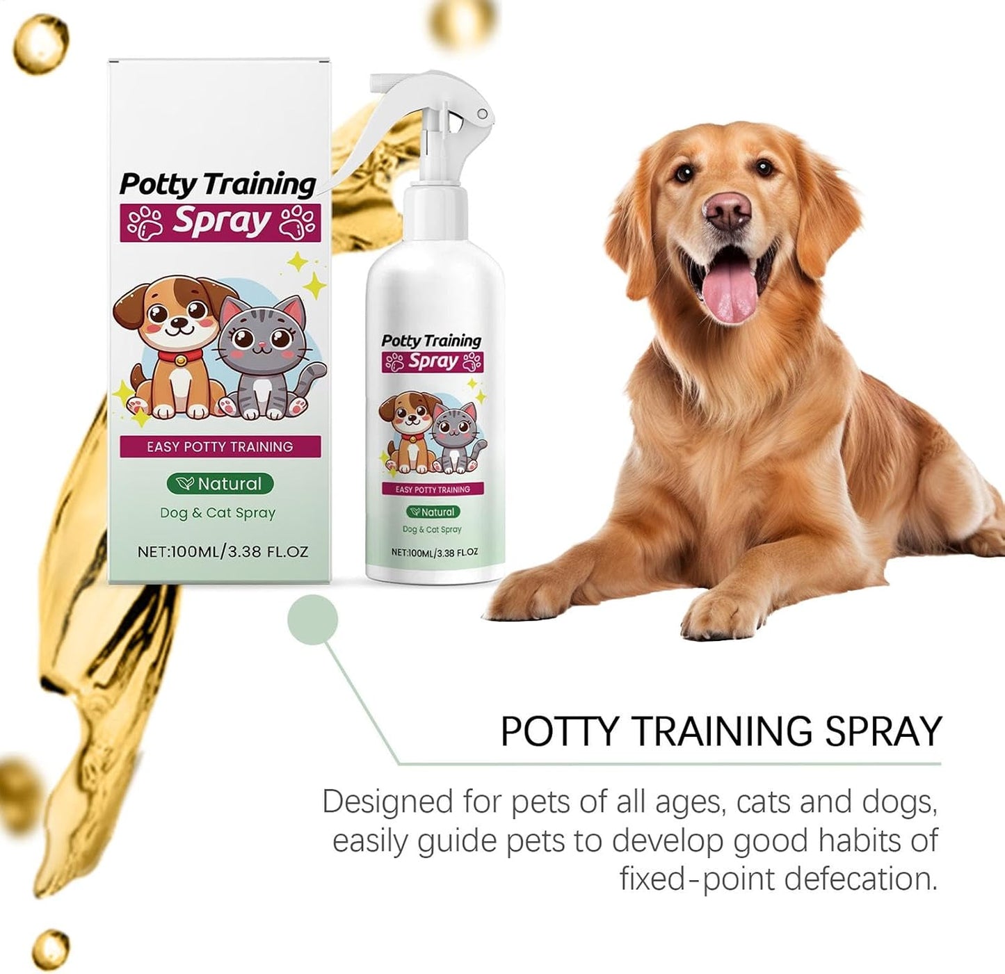 Natural Pet Potty Training Attractant Spray for Dogs & Cats 🐾